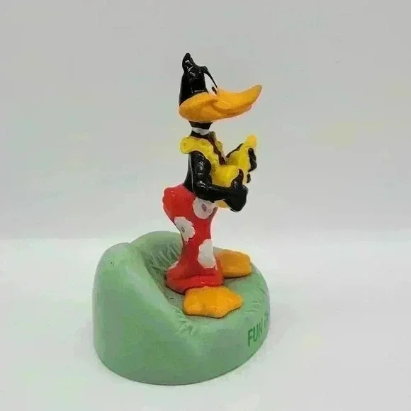 VTG Looney Tunes, Daffy Duck, Fun In The Sun, Applause, PVC Figure, 3", Hawaii - Picture 5 of 10